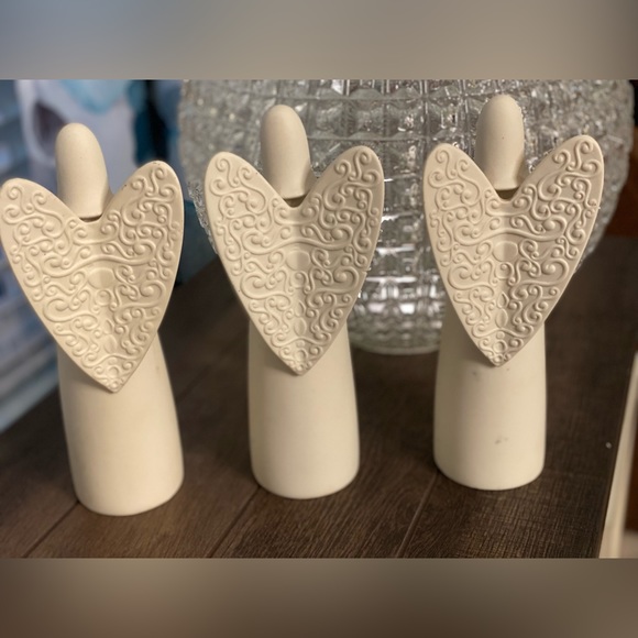 PartyLite Serenity Angel Candle Holder Lot of 3 - Picture 6 of 14